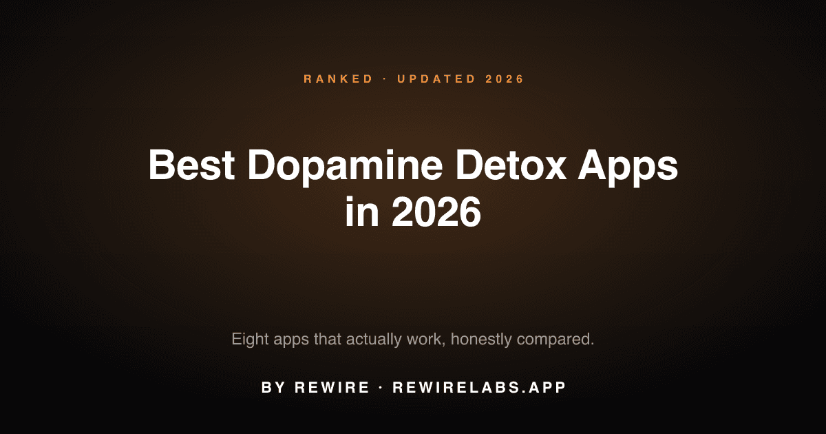 Best Dopamine Detox Apps in 2026, visual cover