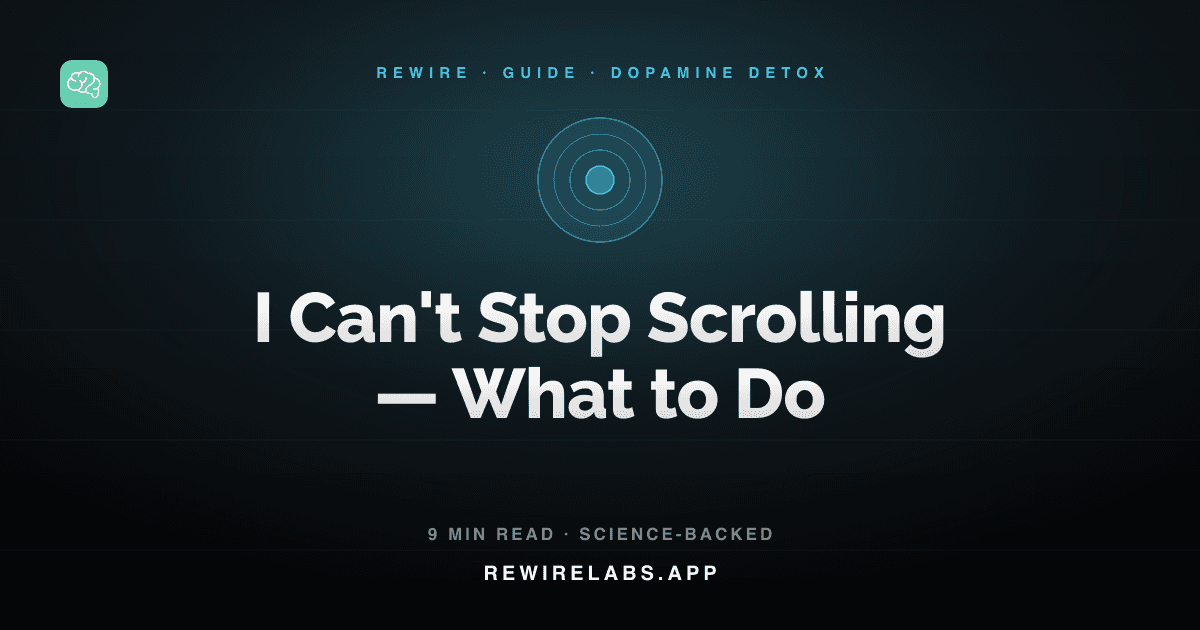 I Can't Stop Scrolling, guide cover