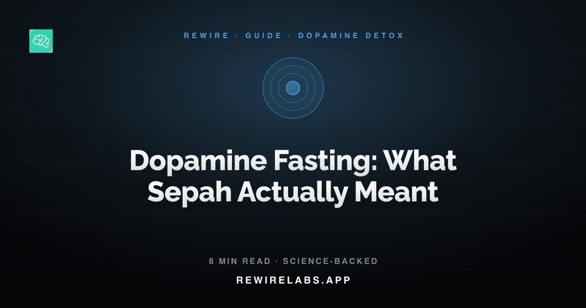 Dopamine Fasting: What Cameron Sepah Actually Meant, guide cover
