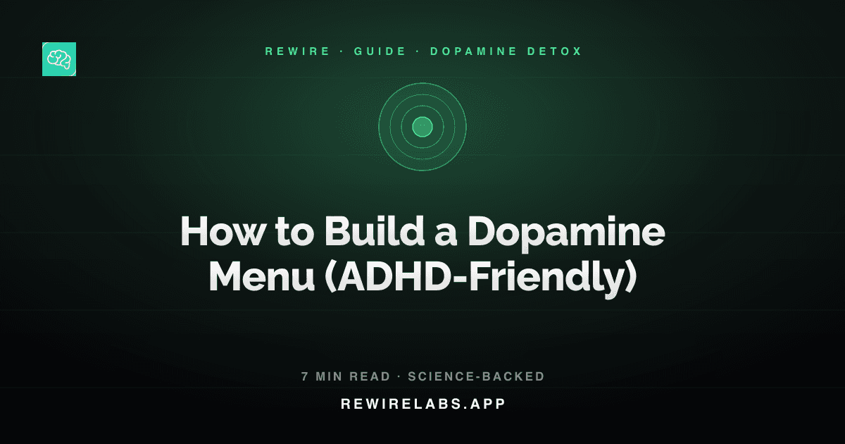 How to Build a Dopamine Menu (the ADHD-Friendly Way), guide cover