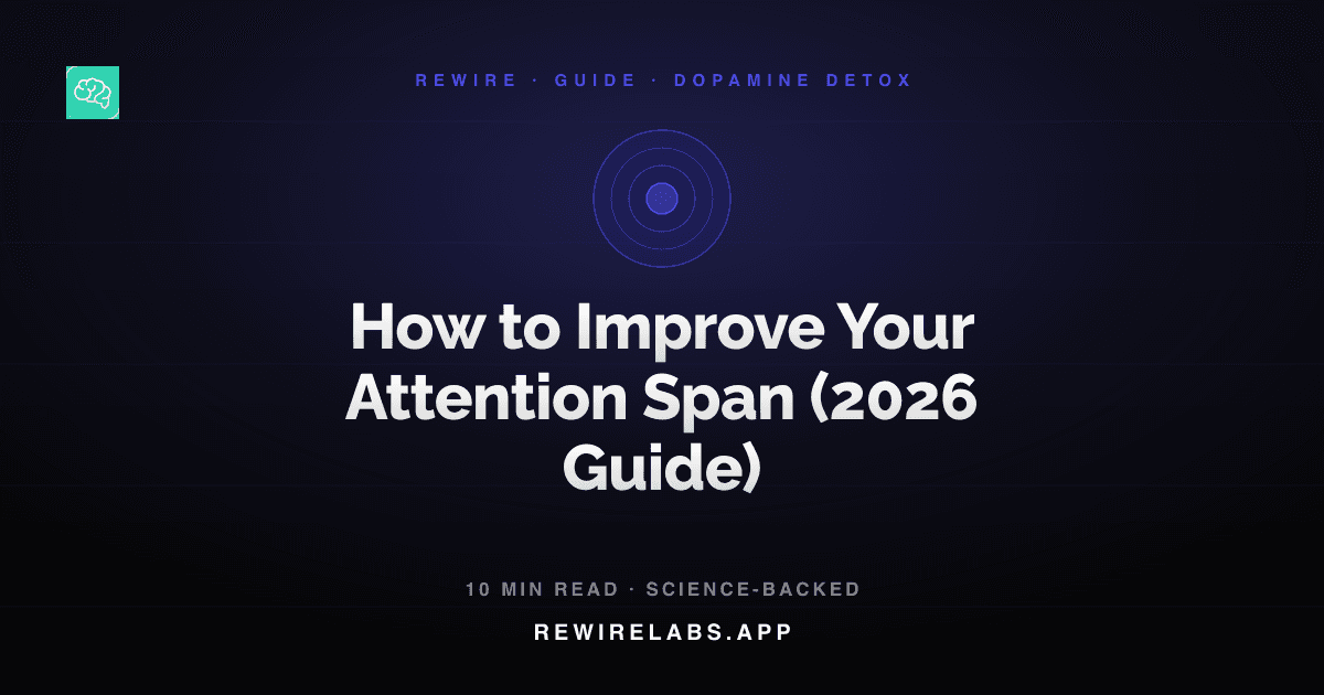 How to Improve Your Attention Span (the Honest, Science-Based Way), guide cover