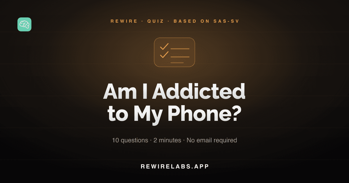 Phone Addiction Quiz cover