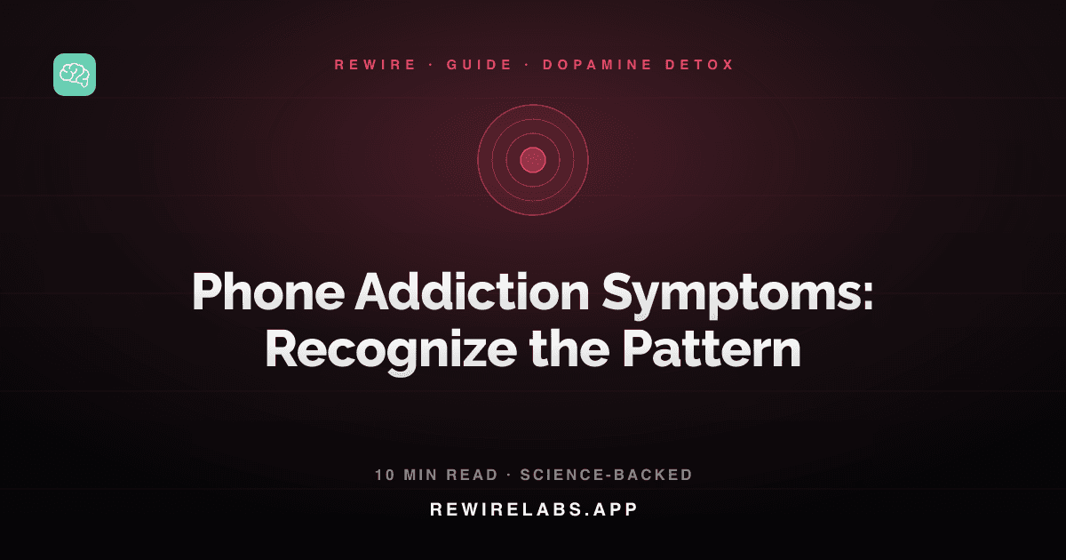 Phone Addiction Symptoms: How to Recognize the Pattern, guide cover