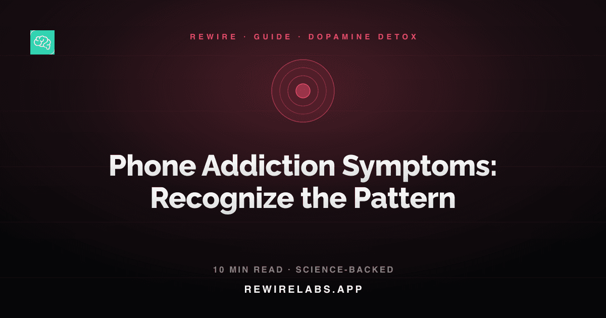 Phone Addiction Symptoms: How to Recognize the Pattern, guide cover