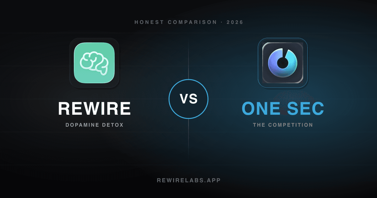 Rewire vs One Sec, visual cover