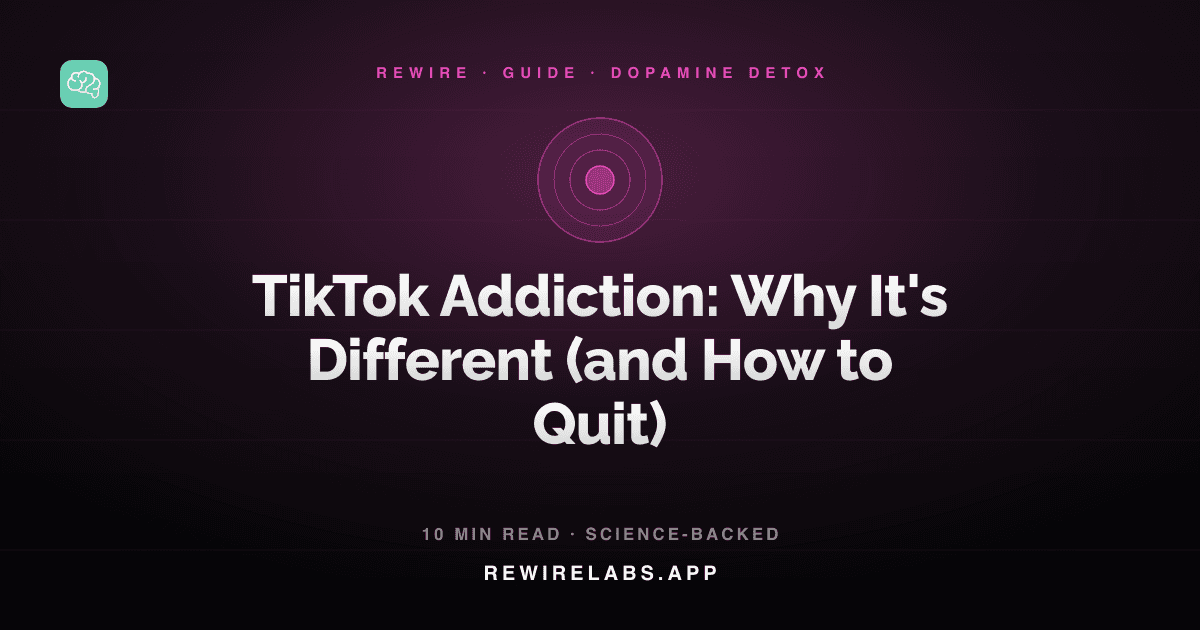 TikTok Addiction: Why It's Different (and How to Quit), guide cover