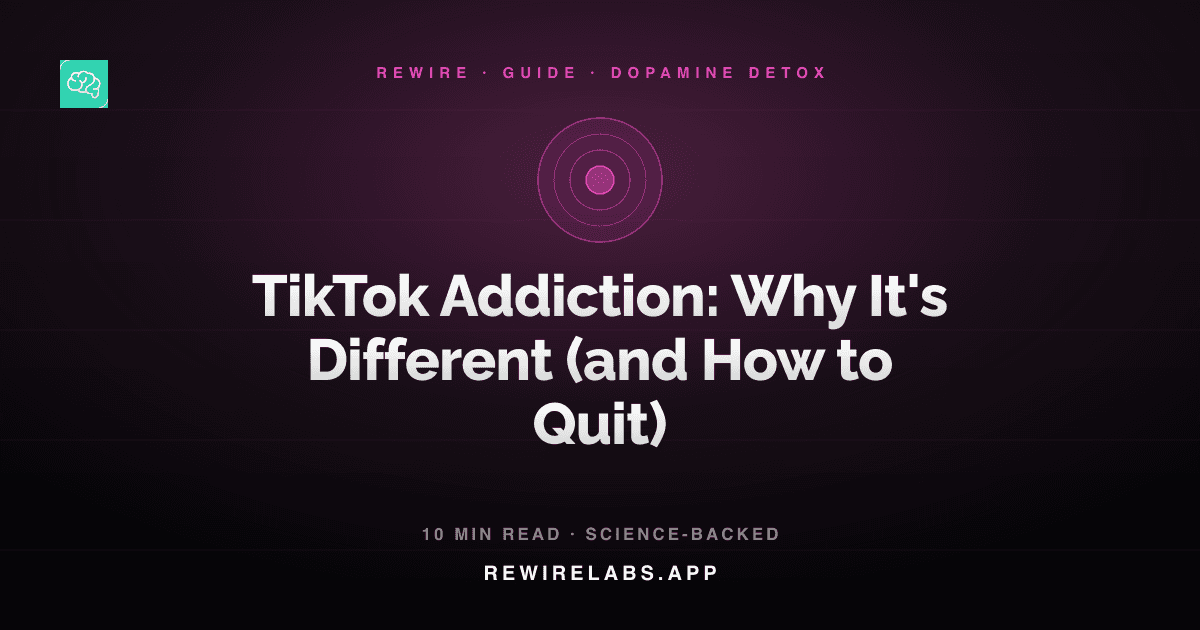 TikTok Addiction: Why It's Different (and How to Quit), guide cover