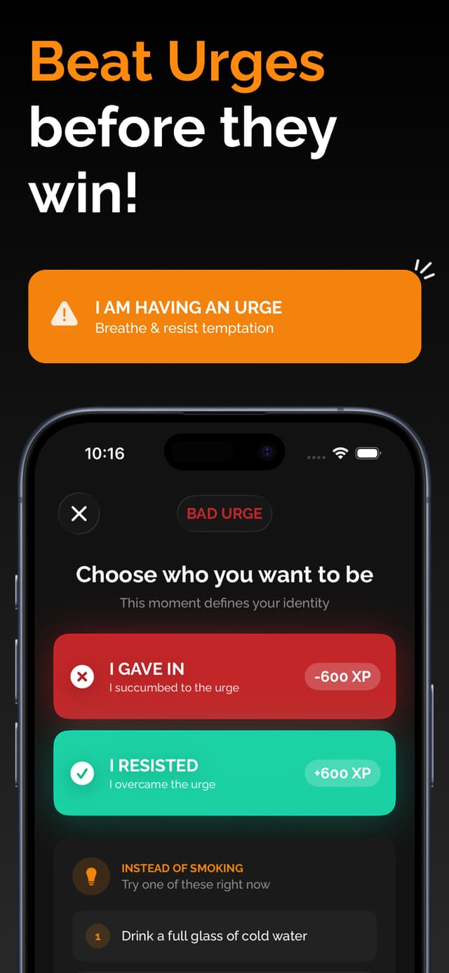 Progress dashboard showing dopamine detox streak