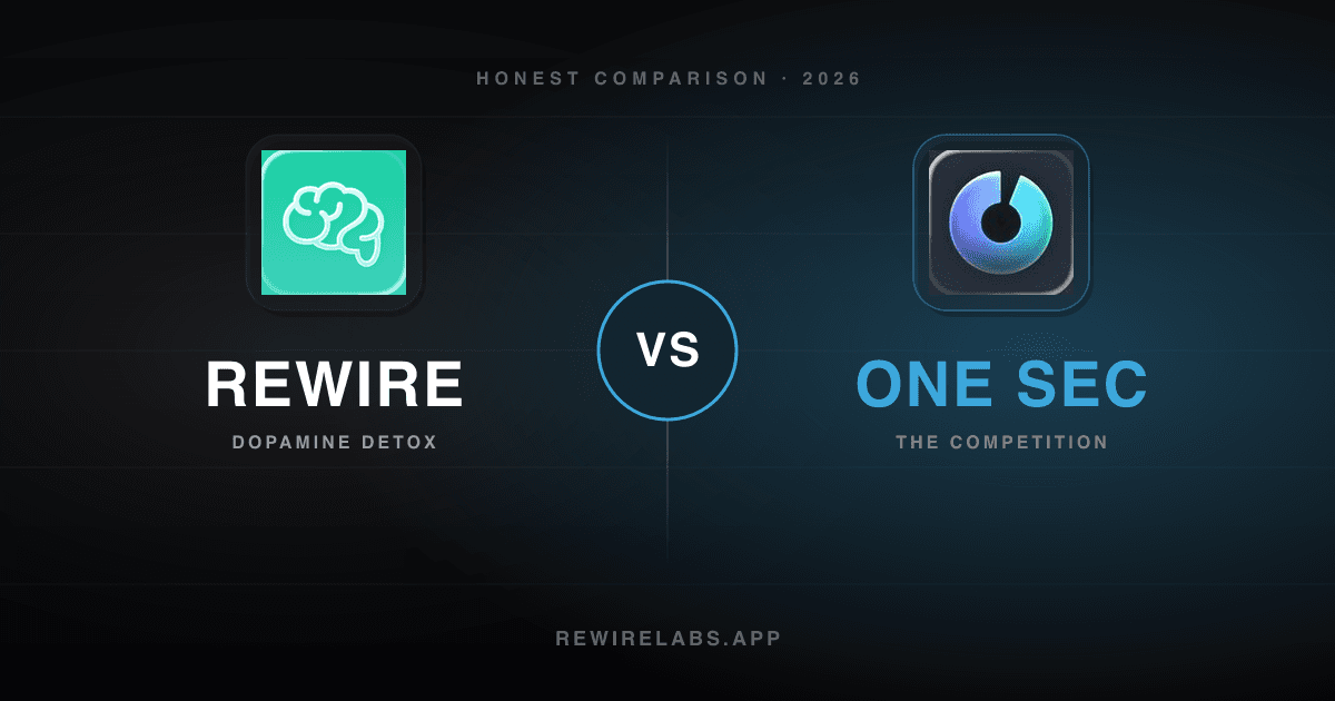 Rewire vs One Sec, visual cover